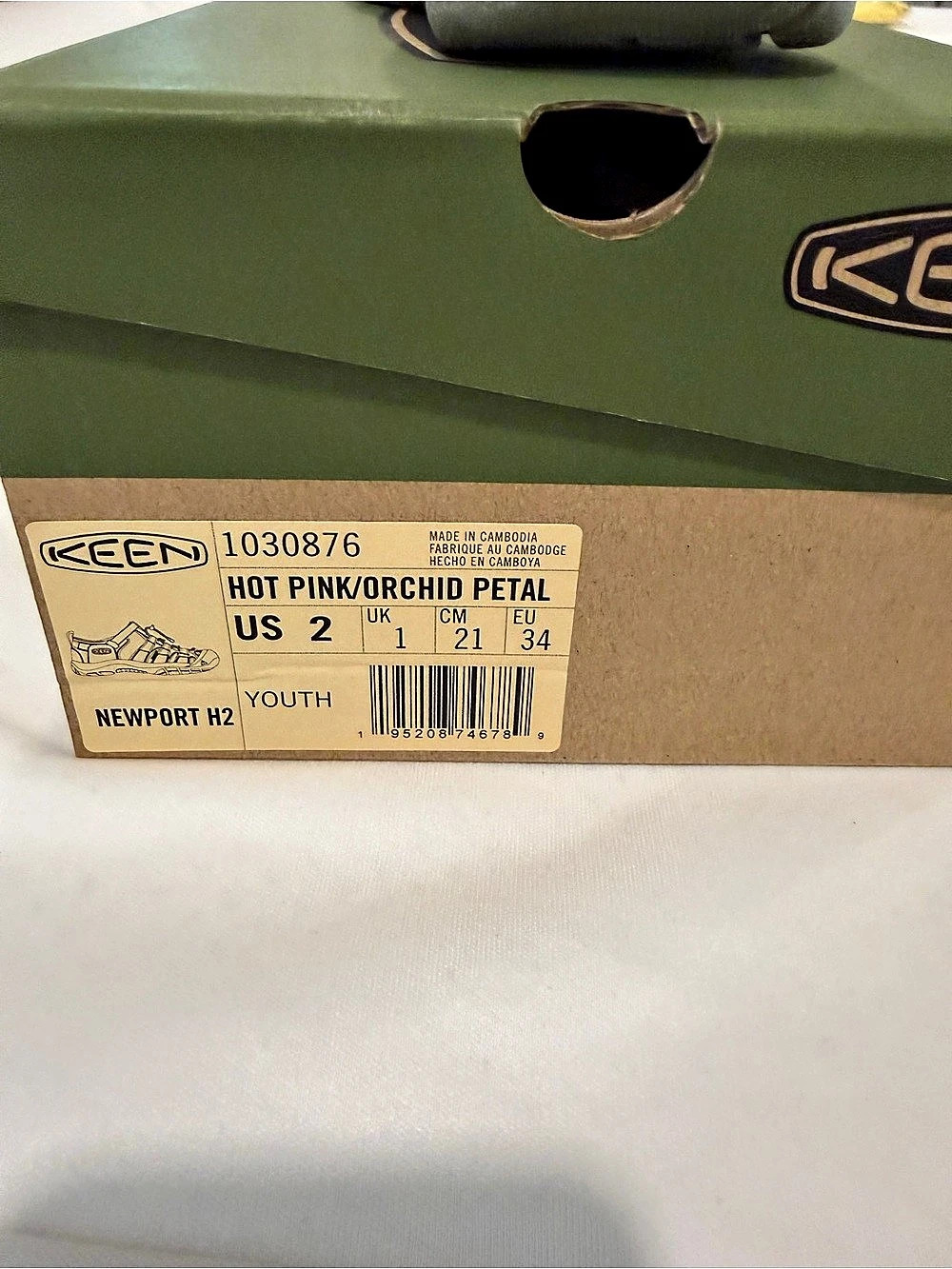 Keen Newport H2 Sandals Pink & Orange Youth US 2 - Picture 2 of 2